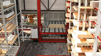 [Translate "Switzerland (DE)"] automatische Lagerung im Holzhandel