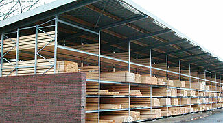 [Translate "Switzerland (DE)"] Palettenregale im Holzhandel